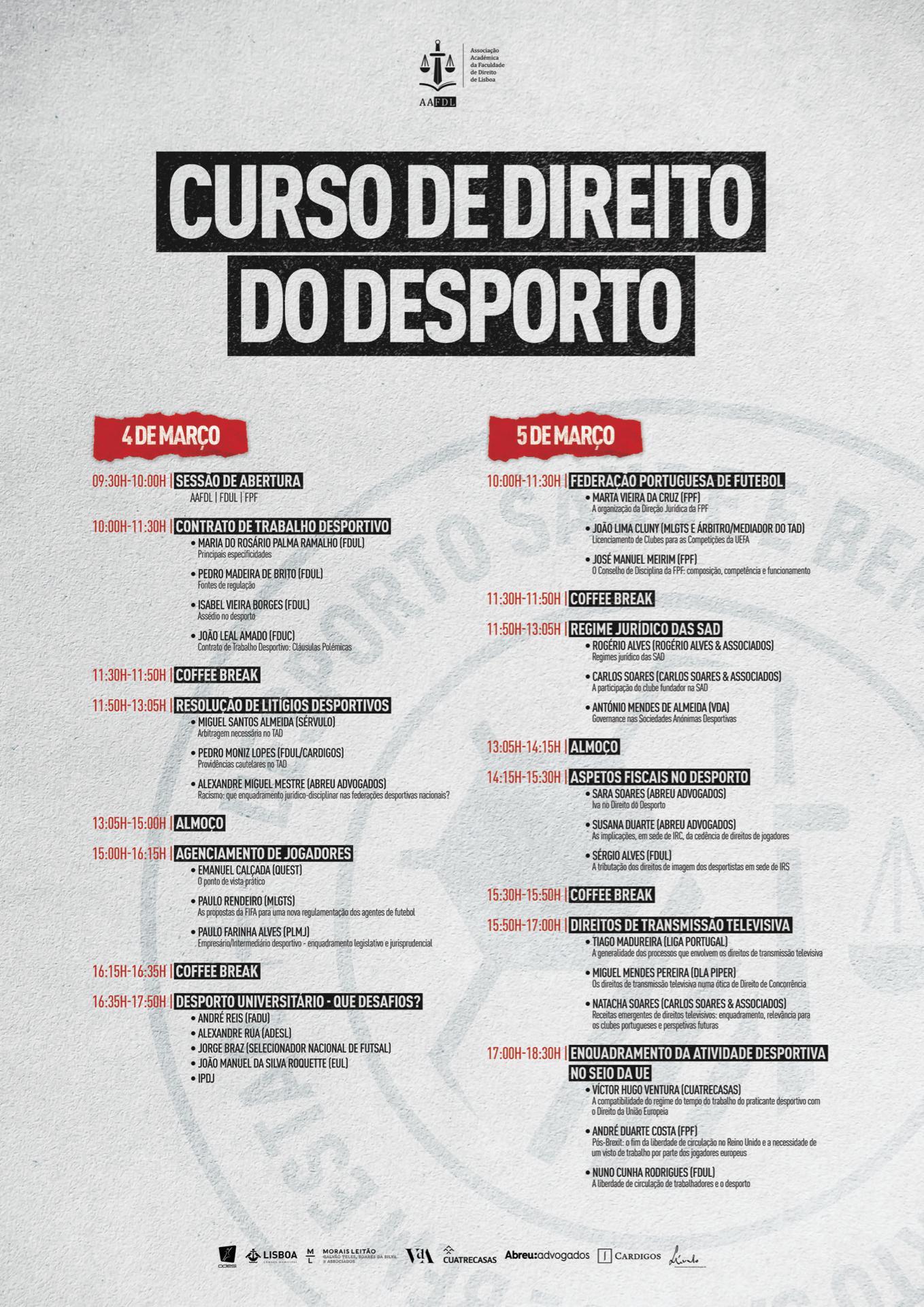 Curso Direito do Desporto 2020